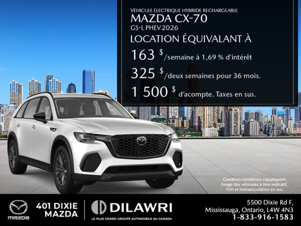 Mazda CX-70 Plug-In Hybrid 2026