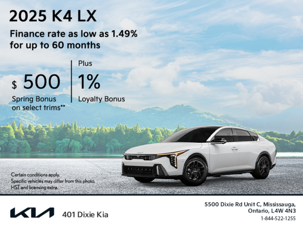 Get the 2025 Kia K4 !