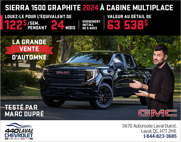 Le GMC Sierra 1500 Graphite 2024