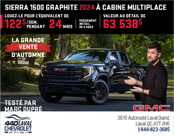 Le GMC Sierra 1500 Graphite 2024