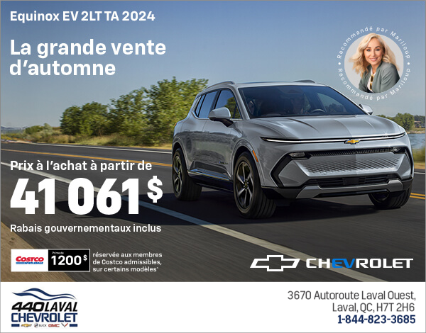 Procurez-vous le Chevrolet Equinox EV 2024