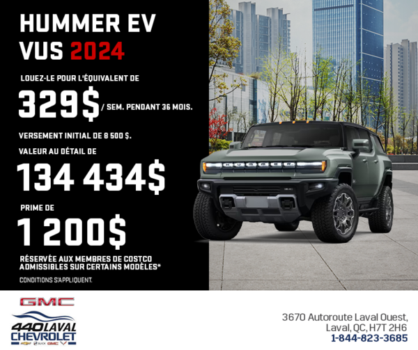 Le GMC Hummer EV 2024