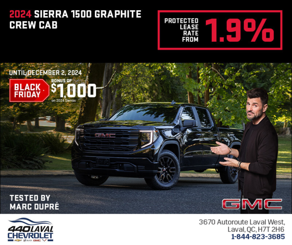 The 2024 GMC Sierra 1500 Graphite Crew Cab