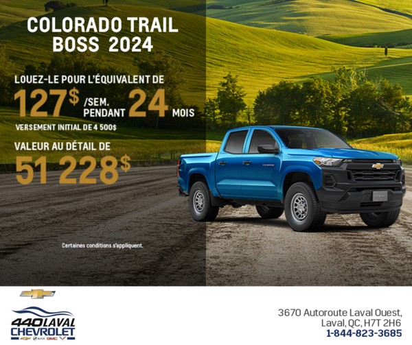 Le Chevrolet Colorado 2024