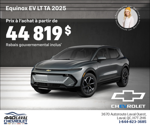 Procurez-vous le Chevrolet Equinox EV 2025