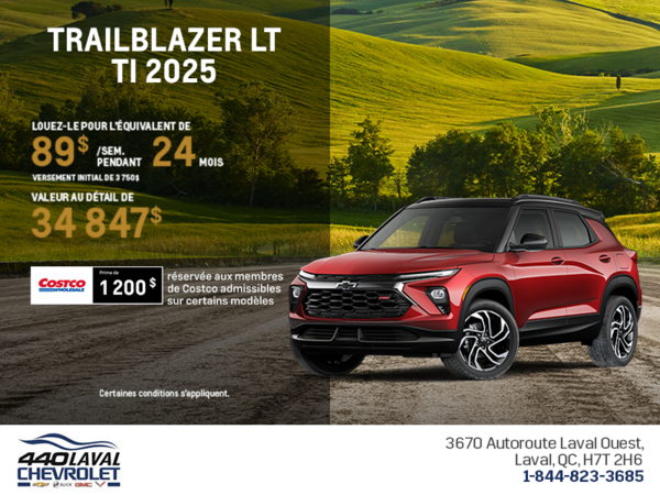 Le Chevrolet Trailblazer LT 2025