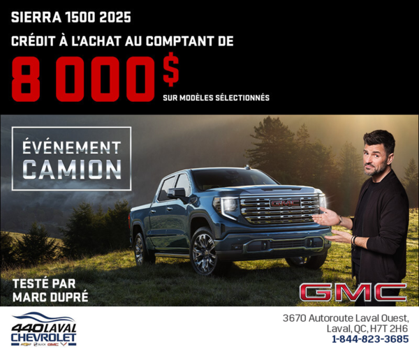 Le GMC Sierra 1500 2025