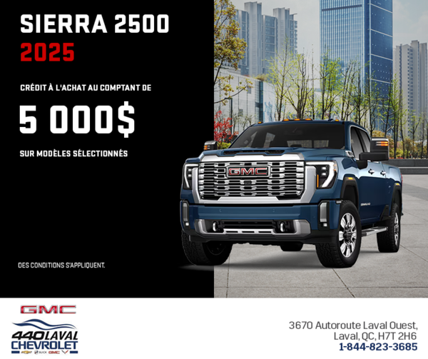 Le GMC Sierra 2500 2025