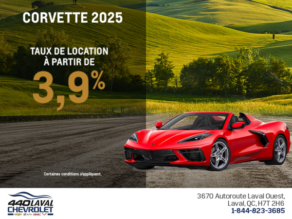 Procurez-vous le Chevrolet Corvette 2025