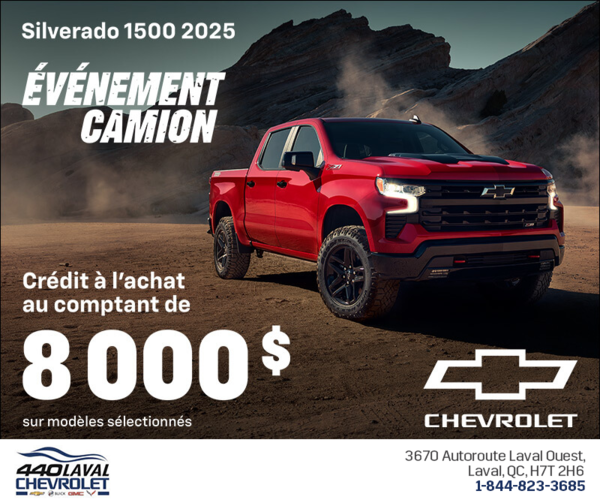 Procurez-vous le Chevrolet Silverado 1500 2025