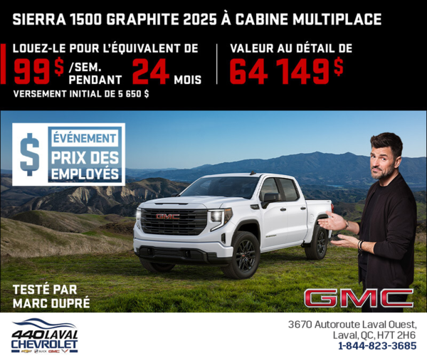 Le GMC Sierra 1500 2025