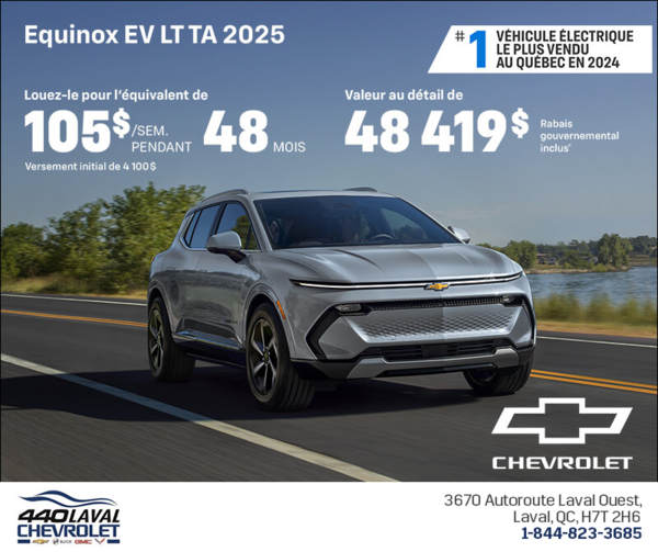 Procurez-vous le Chevrolet Equinox EV 2025