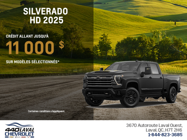 Procurez-vous le Chevrolet Silverado HD 2025