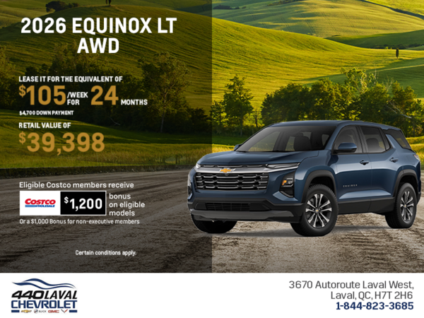Get the 2026 Chevrolet Equinox LT AWD