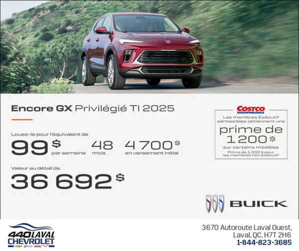 Procurez-vous le Buick Encore GX 2025
