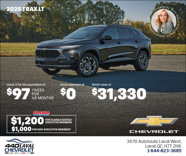 Get the 2025 Chevrolet Trax LT