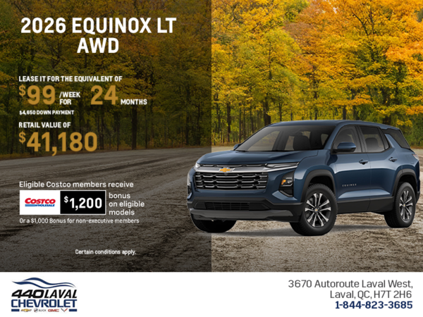 Get the 2026 Chevrolet Equinox LT AWD