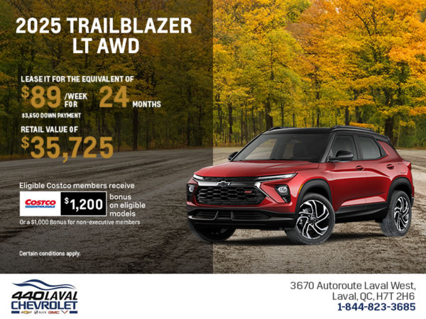 Get the 2026 Chevrolet Trailblazer LT AWD