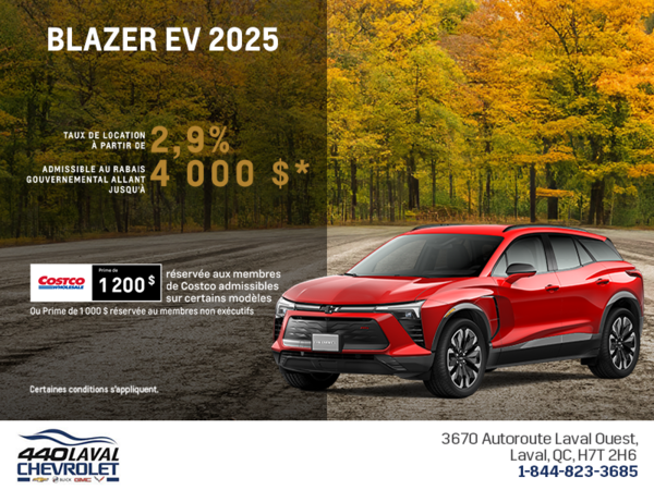 Procurez-vous le Chevrolet Blazer EV 2025