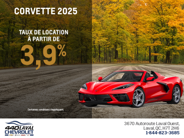 Procurez-vous le Chevrolet Corvette 2025