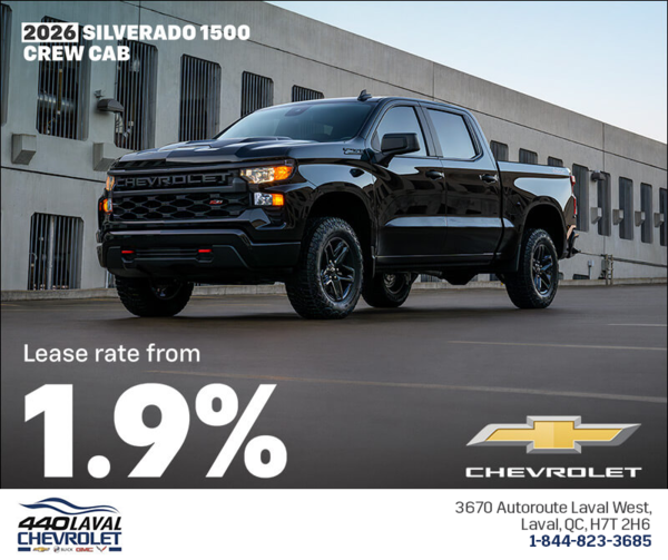 Get the 2026 Chevrolet Silverado 1500