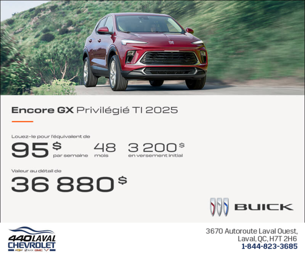 Procurez-vous le Buick Encore GX 2025