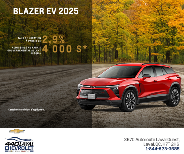 Procurez-vous le Chevrolet Blazer EV 2025