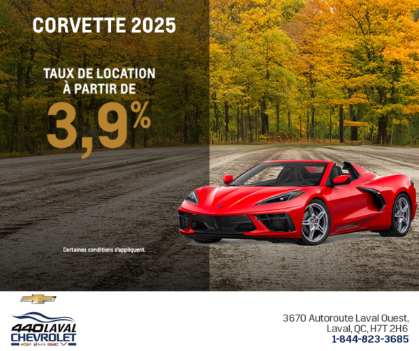 Procurez-vous le Chevrolet Corvette 2025