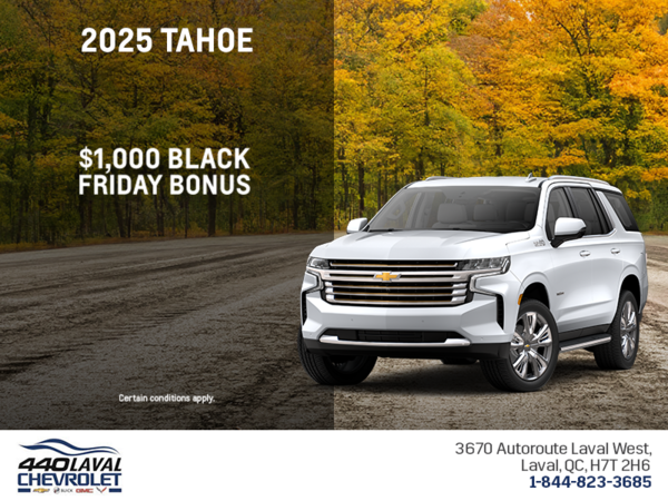 Get the 2025 Chevrolet Tahoe