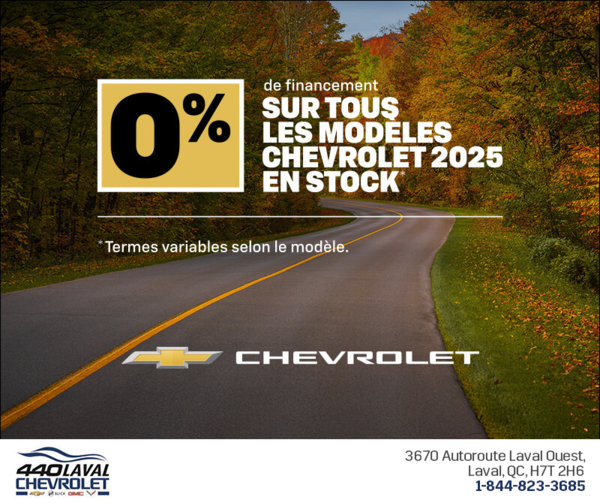 L'événement du mois Chevrolet
