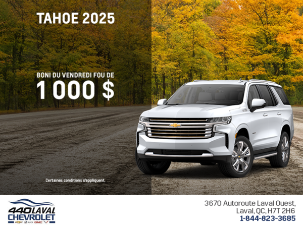 Le Chevrolet Tahoe 2025