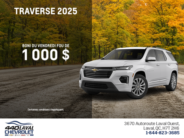 Le Chevrolet Traverse 2025