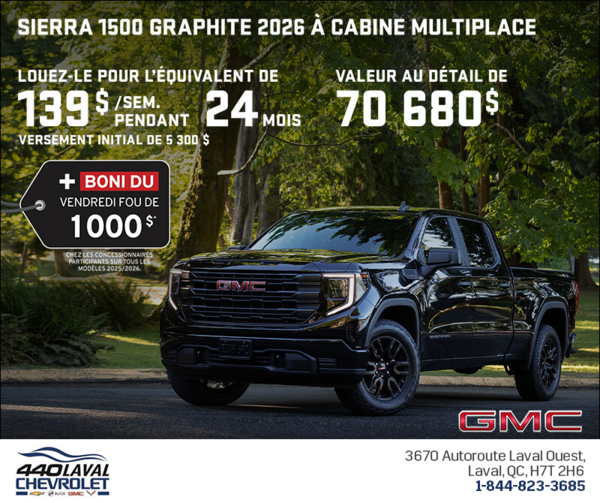 Le GMC Sierra 1500 2026