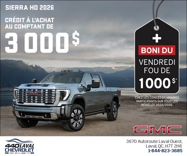 Le GMC Sierra HD 2026