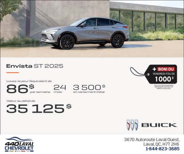 Procurez-vous la Buick Envista 2025
