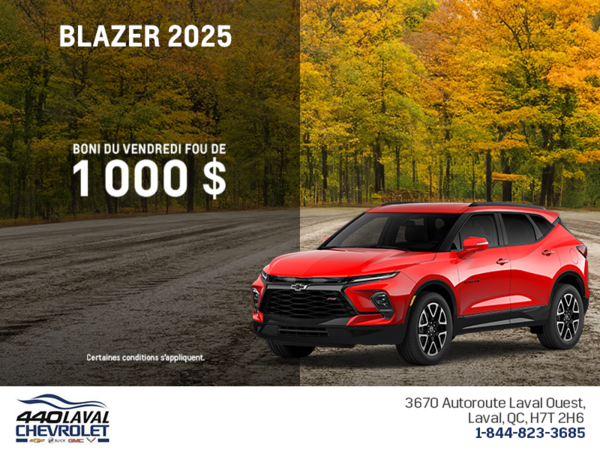Procurez-vous le Chevrolet Blazer 2025