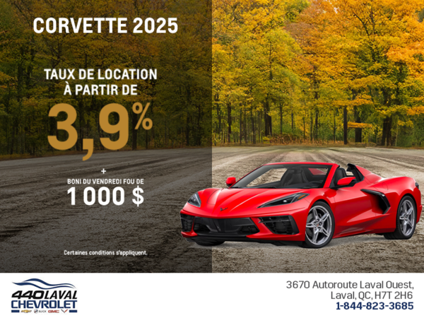 Procurez-vous le Chevrolet Corvette 2025