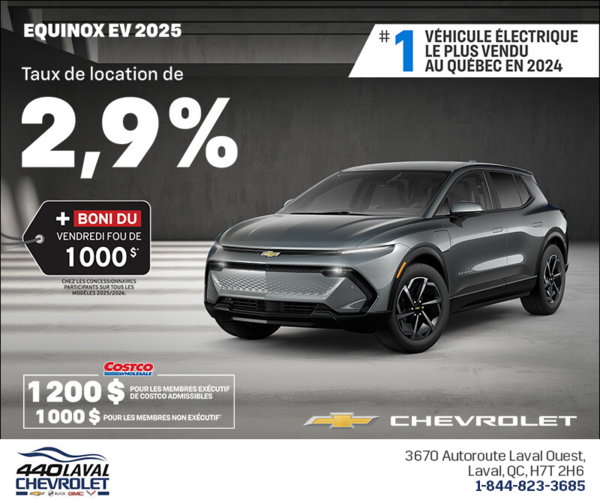 Procurez-vous le Chevrolet Equinox EV 2025