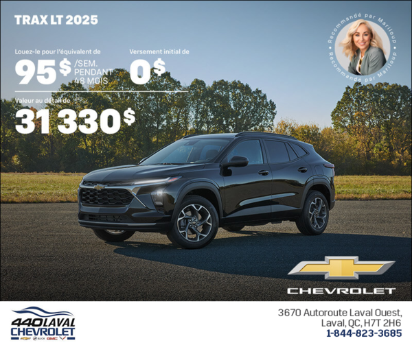 Procurez-vous le Chevrolet Trax LT 2025