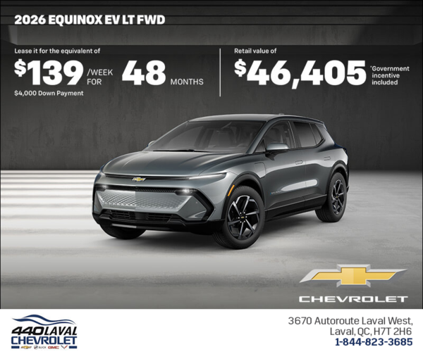 Get the 2026 Chevrolet Equinox EV
