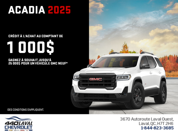 Le GMC Acadia 2025