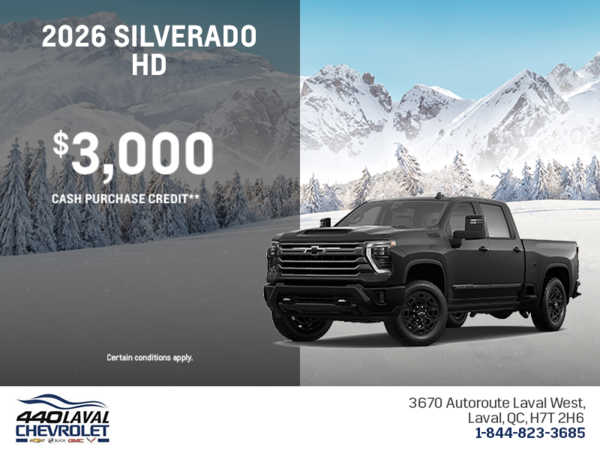 Get the 2026 Chevrolet Silverado HD