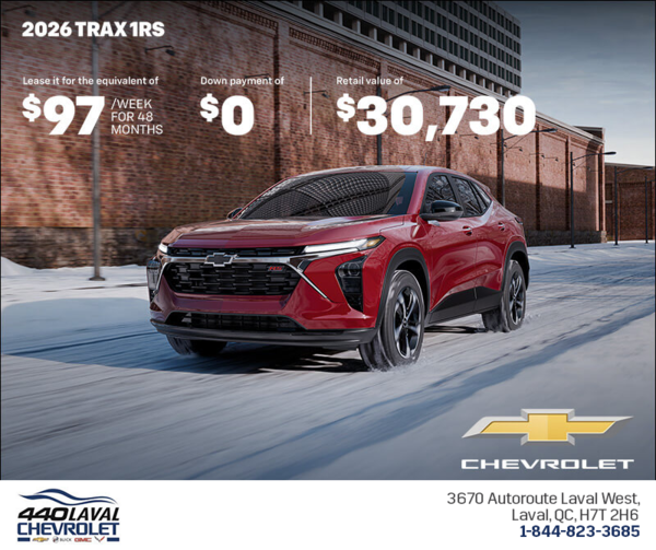 Get the 2026 Chevrolet Trax