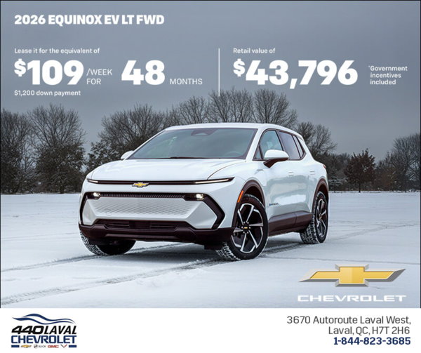Get the 2026 Chevrolet Equinox EV