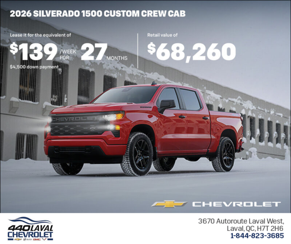 Get the 2026 Chevrolet Silverado 1500