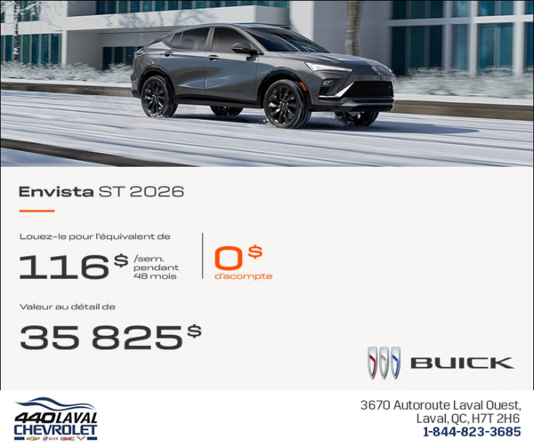 Procurez-vous la Buick Envista 2026