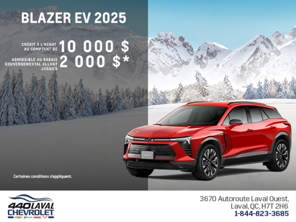 Procurez-vous le Chevrolet Blazer EV 2025