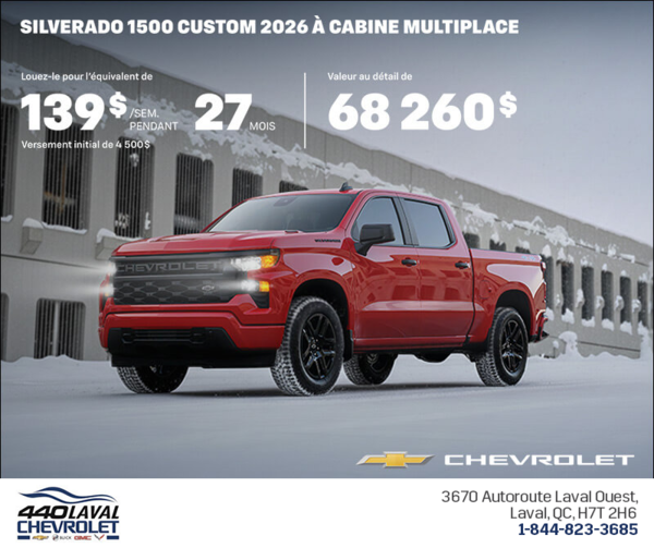 Procurez-vous le Chevrolet Silverado 1500 2026