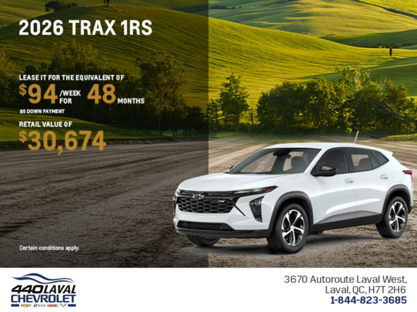 Get the 2026 Chevrolet Trax