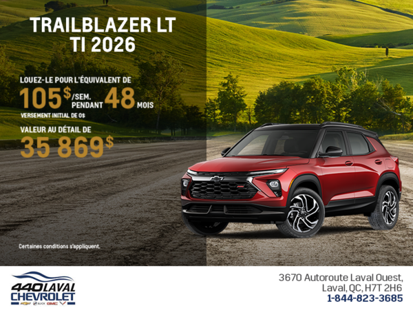 Le Chevrolet Trailblazer LT TI 2026